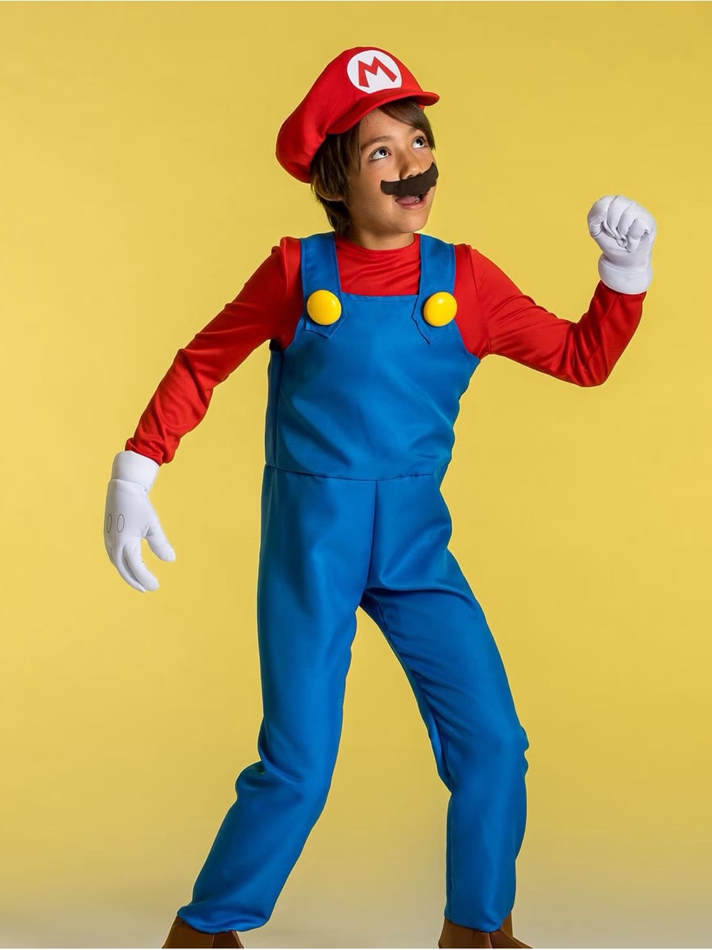 Nintendo Classic Red & Blue Plumber Costume for Kids set -2 - Picture 4 of 8